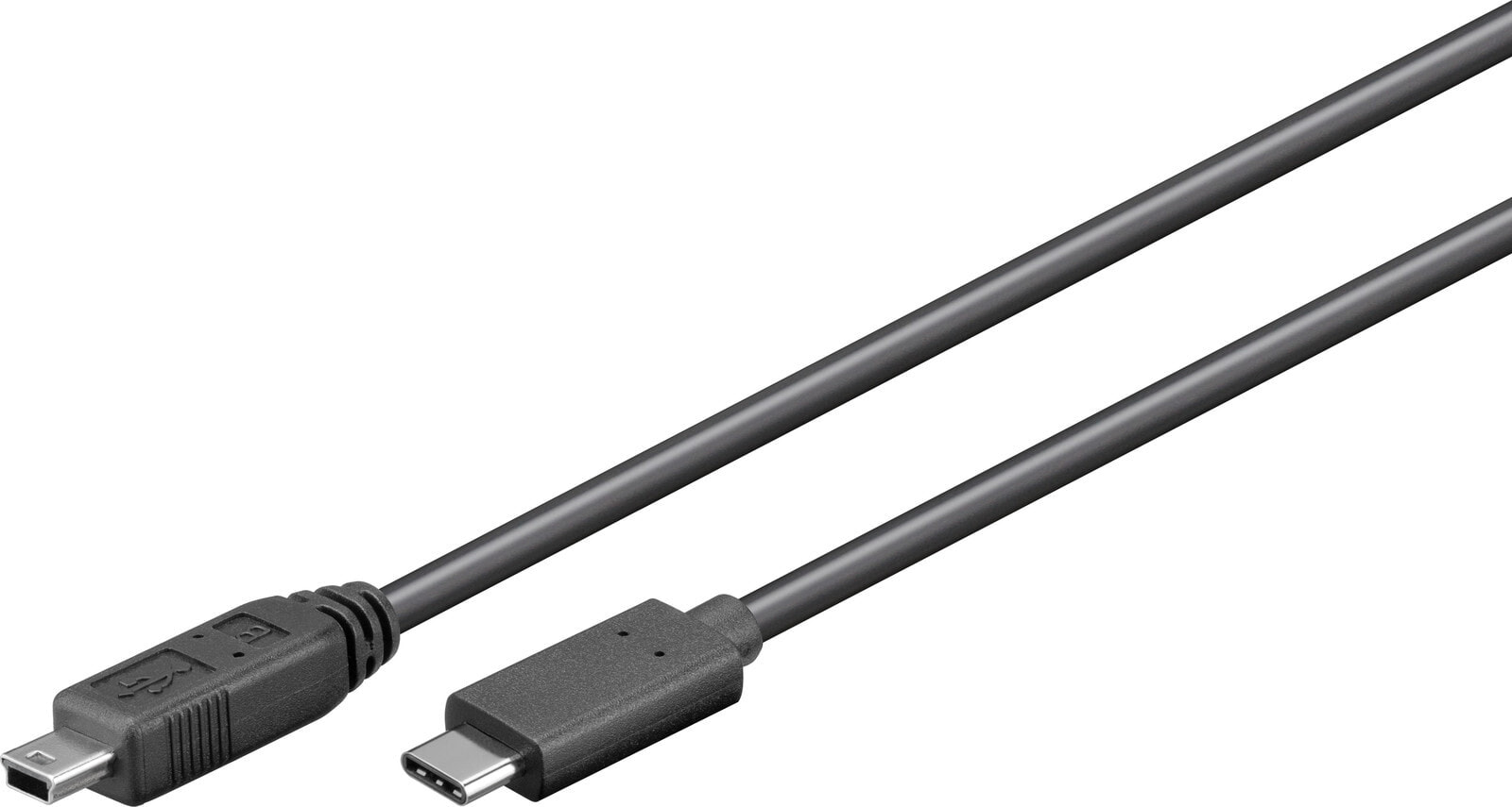 Goobay 67989 USB кабель 0,5 m 2.0 Mini-USB B USB C Черный