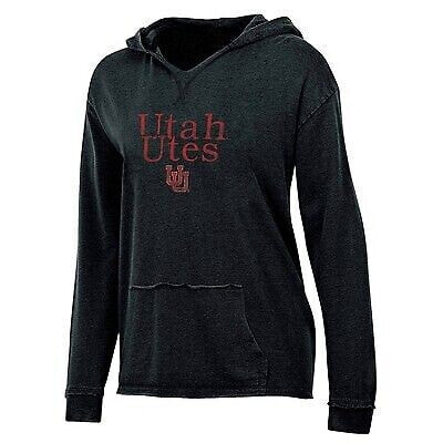 NCAA Utah Utes Women's V-Notch Hooded Sweatshirt - L