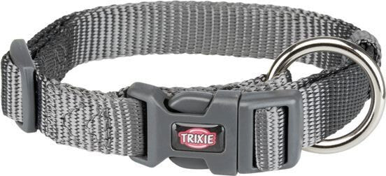 Trixie Collar Premium graphite. M – L: 35–55 cm / 20 mm