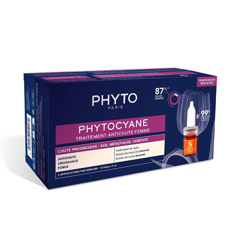 Phyto Phytocyane Progressive Treatment  Концентрат с фитоцианом против выпадения волос и для стимуляции роста волос 12 х 5 мл