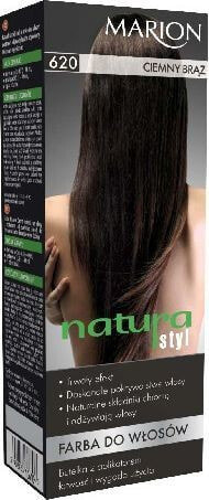 Marion Natural Styl Color Cream No. 620 Питательная краска для волос с протеинами риса, оттенок темно каштановый