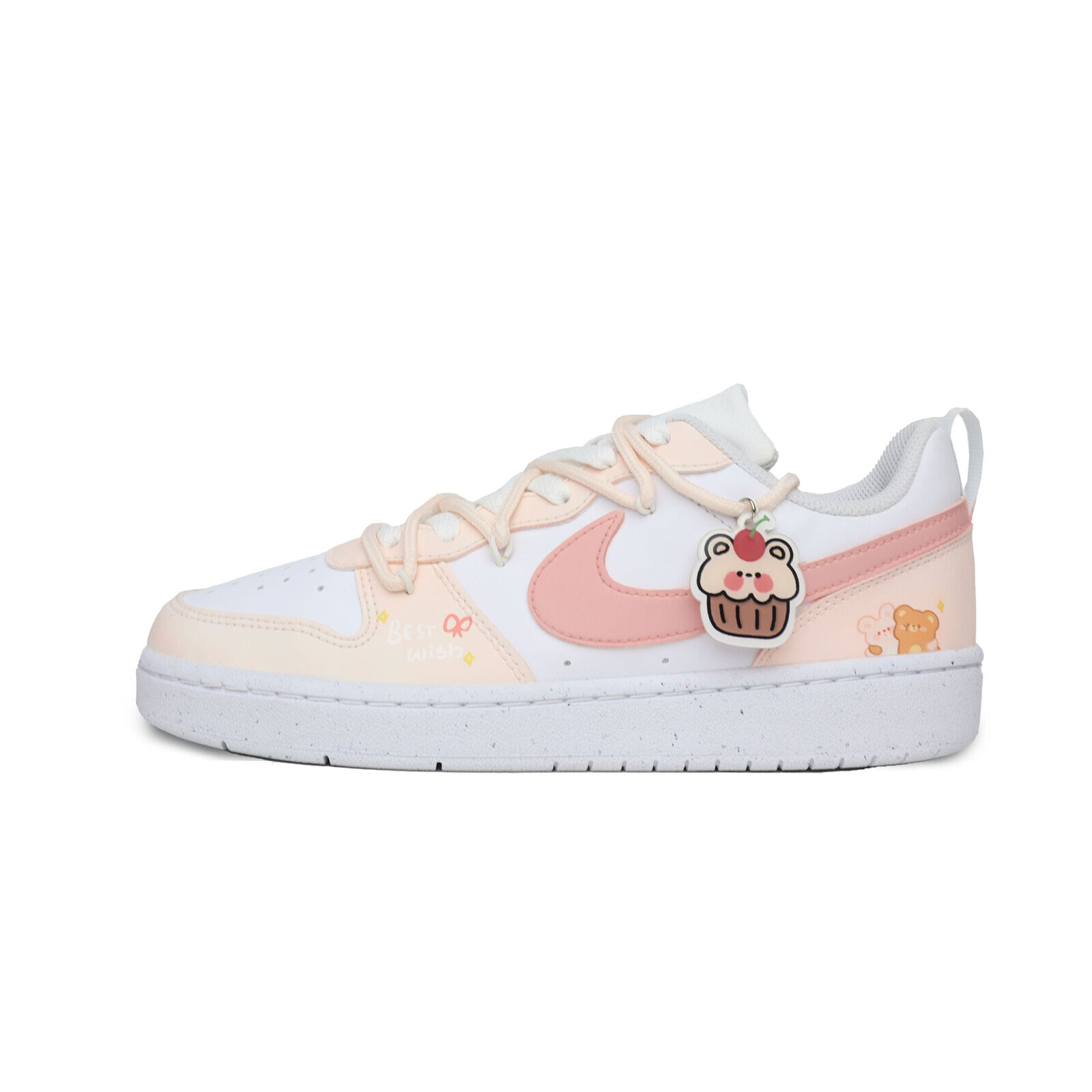 Nike Court Borough Casual Shoes Women's Low-Top Pink/White