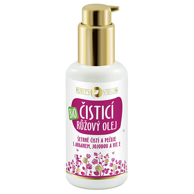 Organic Pink cleansing oil with argan, jojoba and vitamin E 100 ml