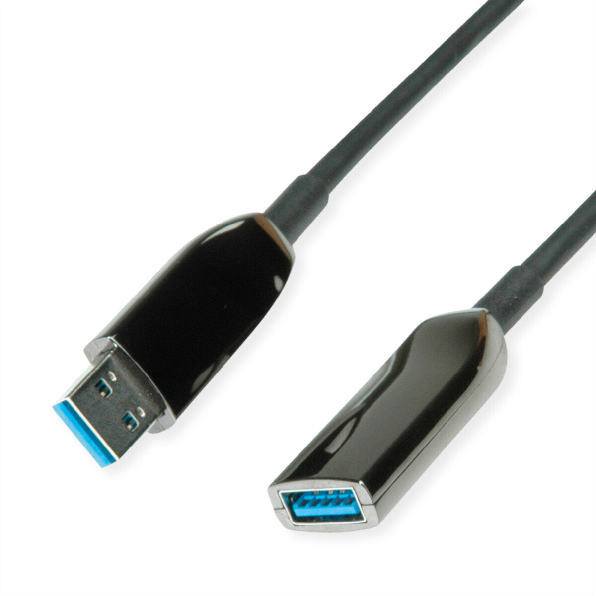ROLINE USB3.2 Gen1 Akt. AOC-Kabel ST/ST 10m - Cable - Digital