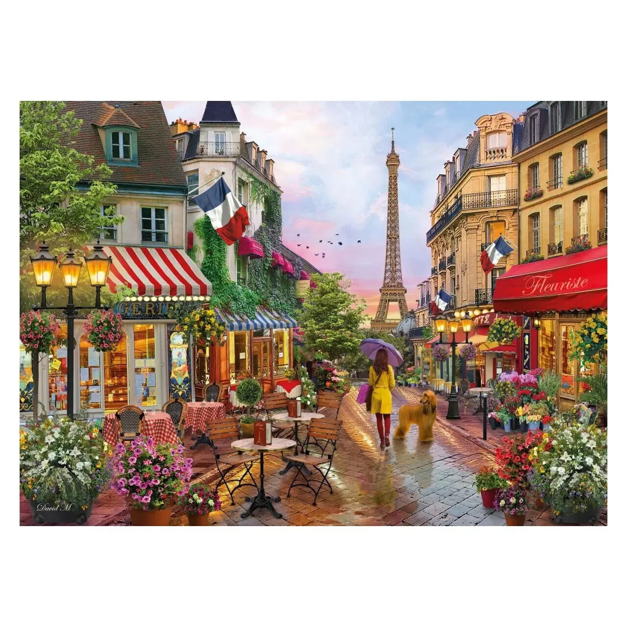 Puzzle Blumen in Paris 1000 Teile