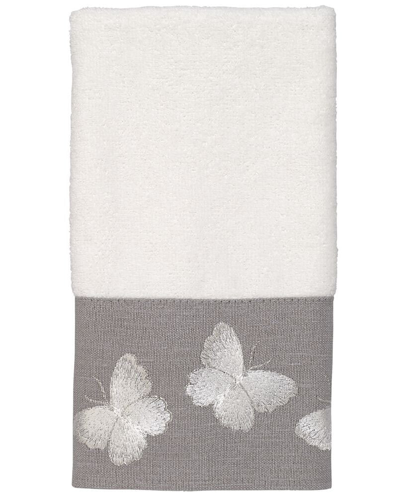 Avanti yara Butterfly Bordered Cotton Fingertip Towel, 11