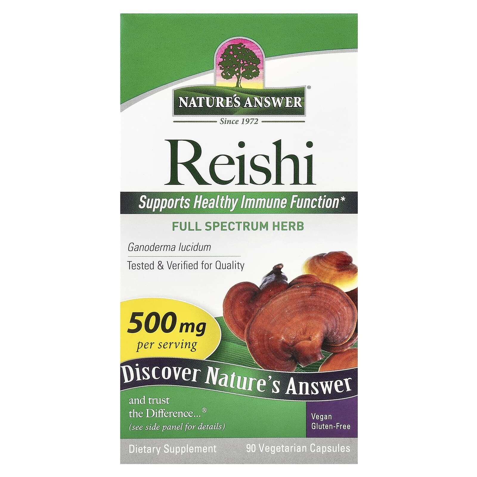 Reishi, 500 mg, 90 Vegetarian Capsules