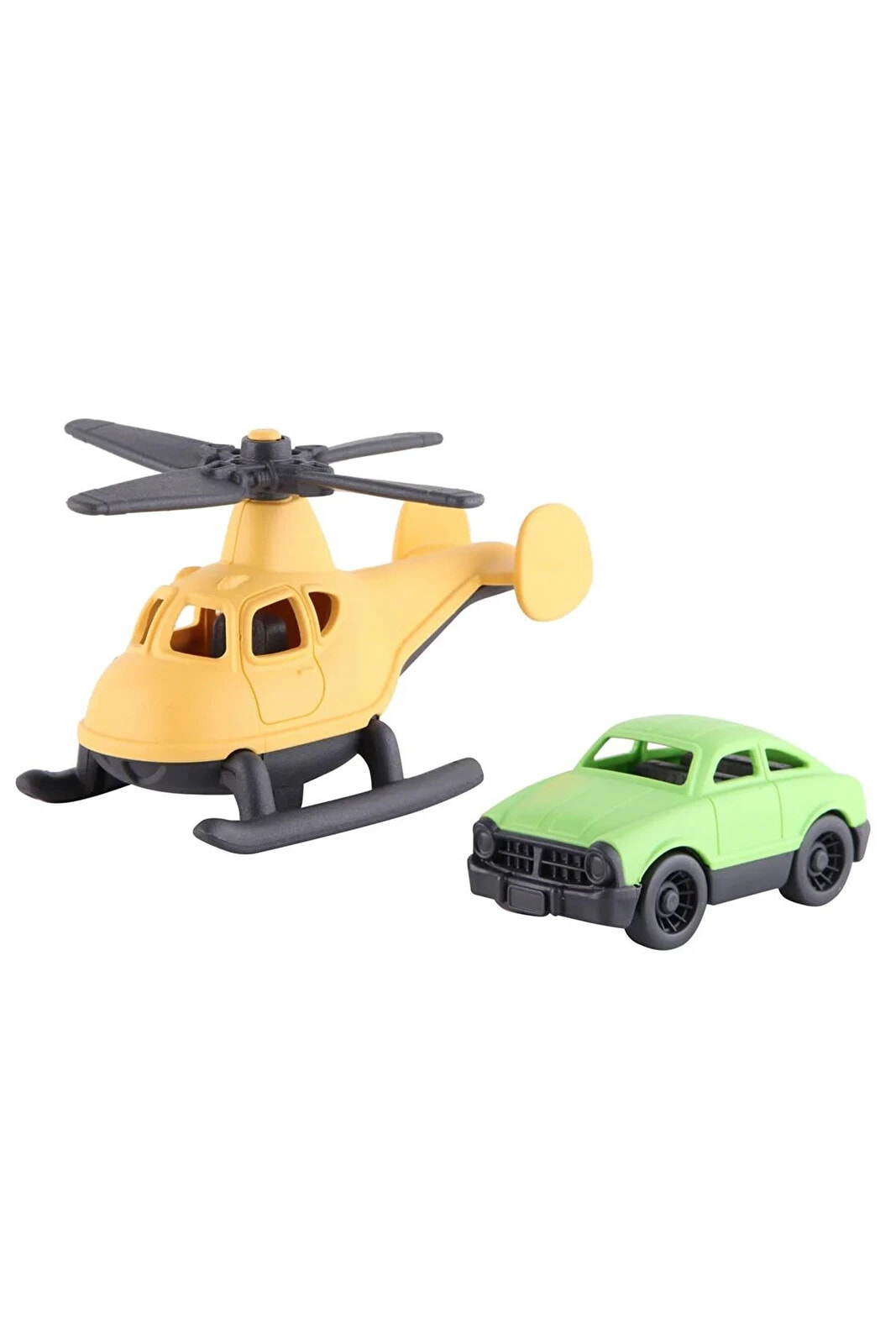 Minik Taşıtlar Helikopter Ve Minik Araba Sarı