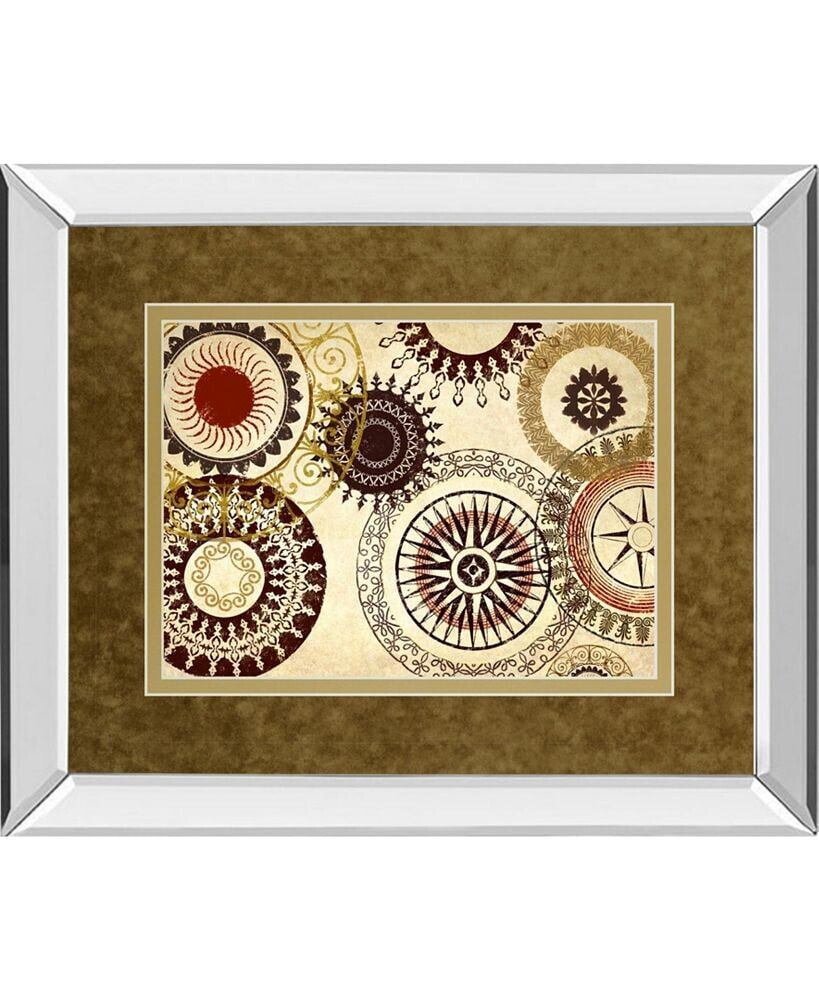 Classy Art egyptian Textile by Michael Marcon Mirror Framed Print Wall Art, 34