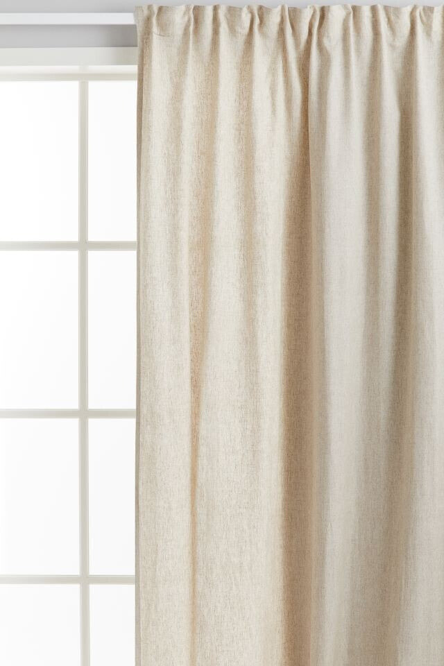 1-pack wide lyocell-blend curtain length
