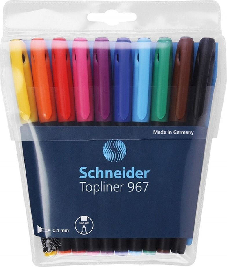 Письменная ручка Schneider CIENKOPISY SCHNEIDER TOPLINER 967 0.4 MM 10 KOLORÓW