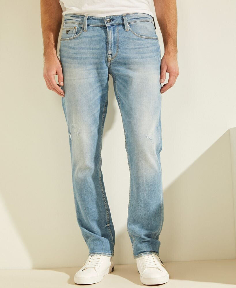 GUESS men's Faded Slim Tapered Jeans