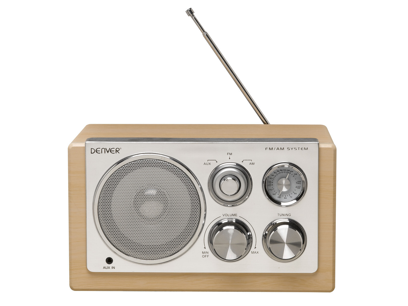 Denver TR-61LIGHT WOODMK2 радиоприемник Портативный Цифровой Дерево 111101000223