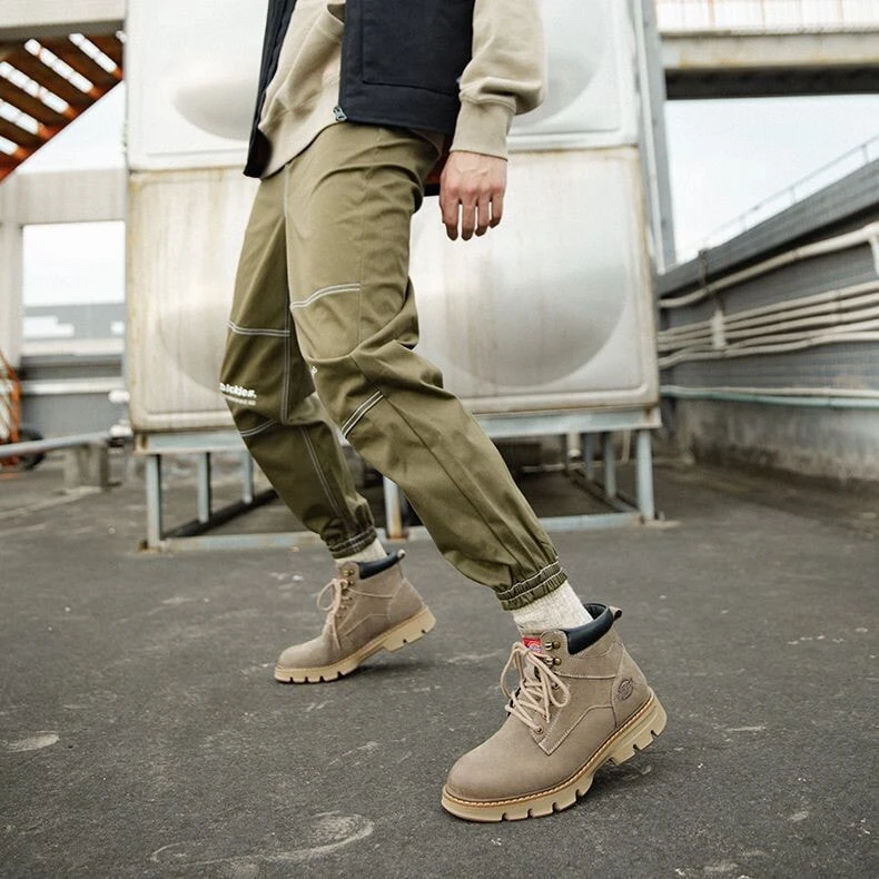 Dickies Warm Wear-Resistant Slip-Resistant Short Outdoor Boots Men's Camel