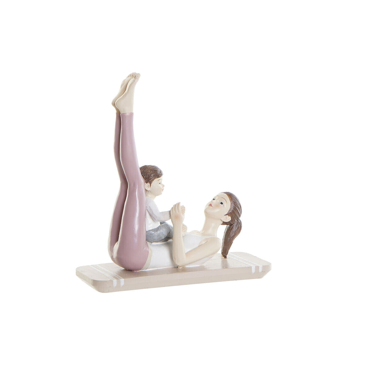 Decorative Figure DKD Home Decor Pink Yoga Scandi 15,5 x 6,5 x 17 cm