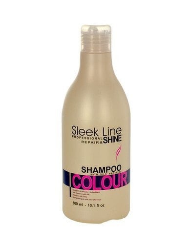 Stapiz Sleek Line Colour Shampoo Разглаживающий и придающий блеск шампунь для окрашенных волос 300 мл
