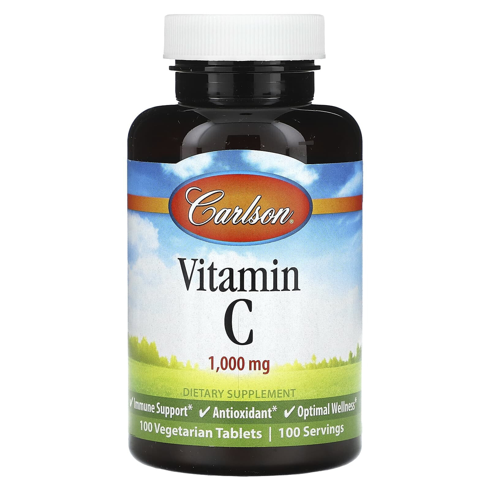 Vitamin C, 1,000 mg, 100 Vegetarian Tablets