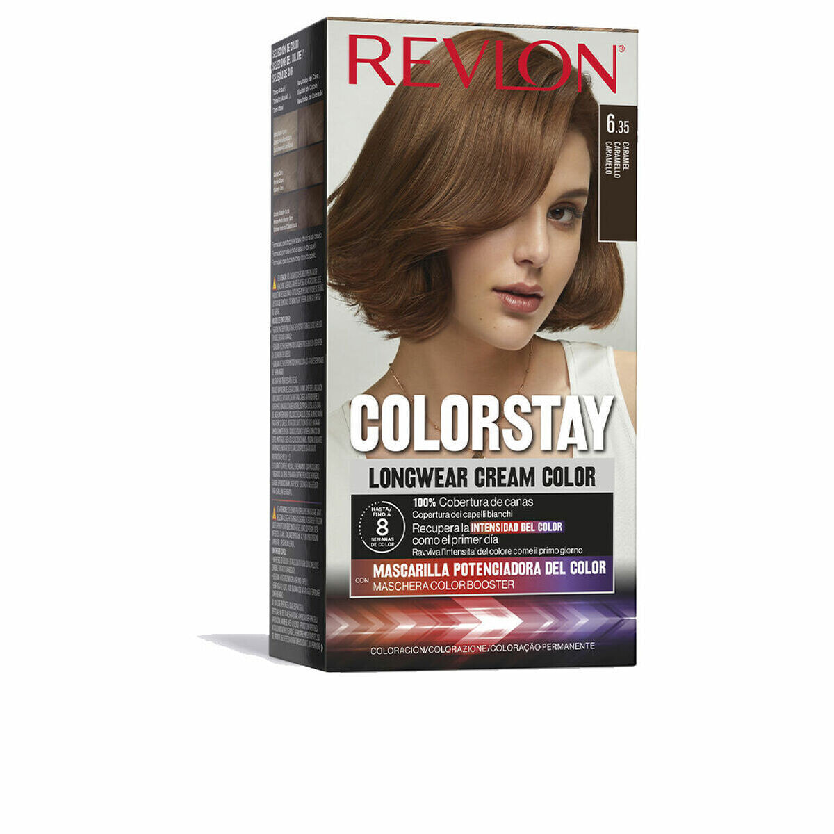 Permanent Dye Revlon Colorstay Caramel Nº 6.35