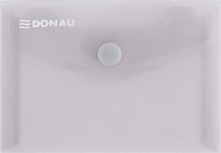 Donau Envelope DONAU folder with clasp, PP, A7, 180 micron, yellow