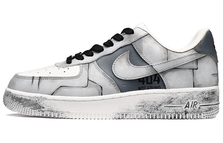 【定制球鞋】 Nike Air Force 1 Low 07 空军一号 做旧风 机甲 低帮 板鞋 男款 白灰 / Кроссовки Nike Air Force 1 Low 07 CW2288-111