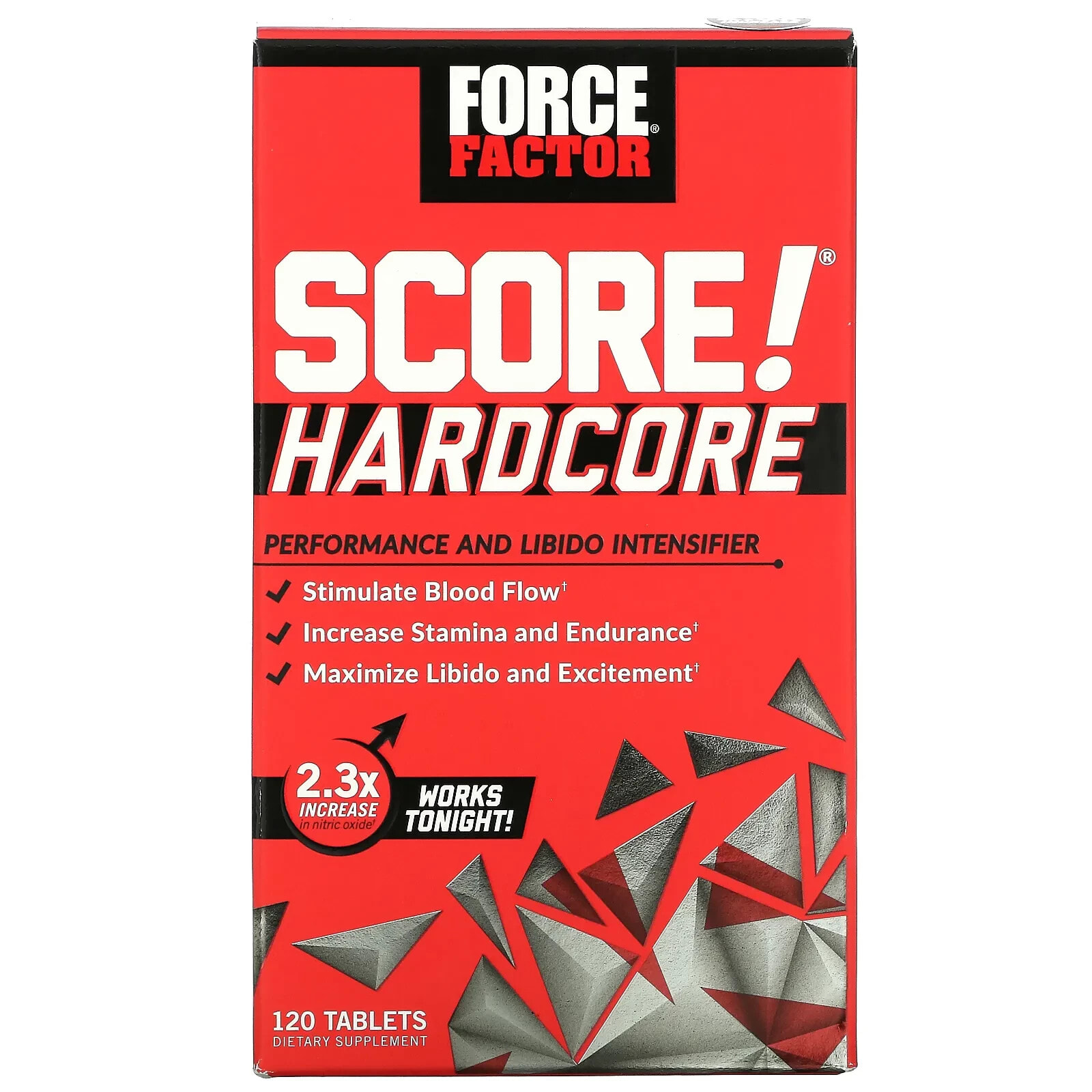 SCORE! Hardcore, Performance and Libido Intensifier, 120 Tablets