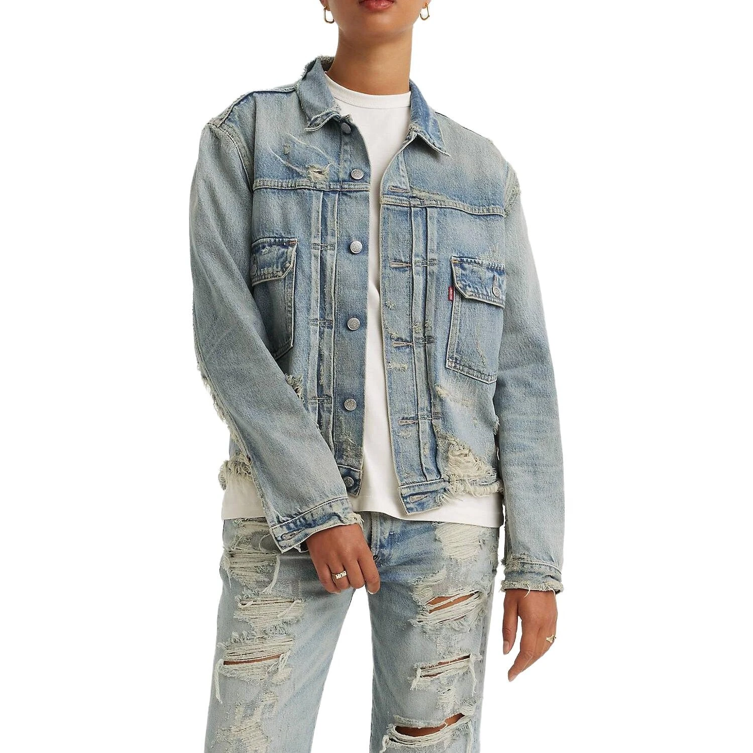 Levis Denim Jackets Unisex Light Indigo