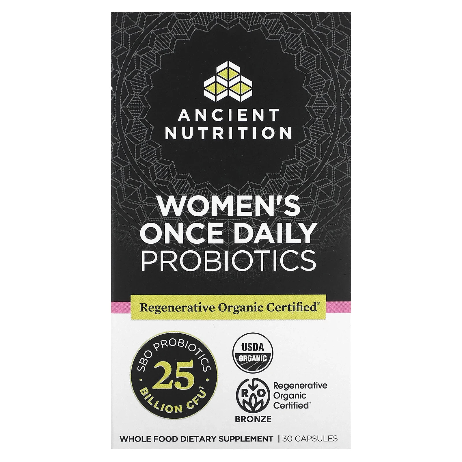 Women's Once Daily Probiotics, 25 Billion CFU, 30 Capsules