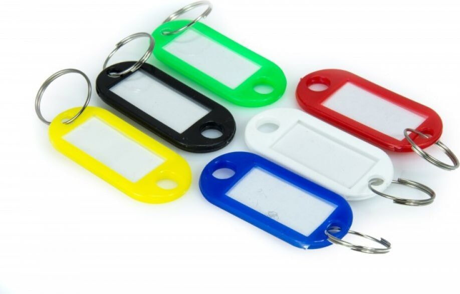 Dedra Hangers for keys, jar of 6 pcs. mix of colors (M311.1052)