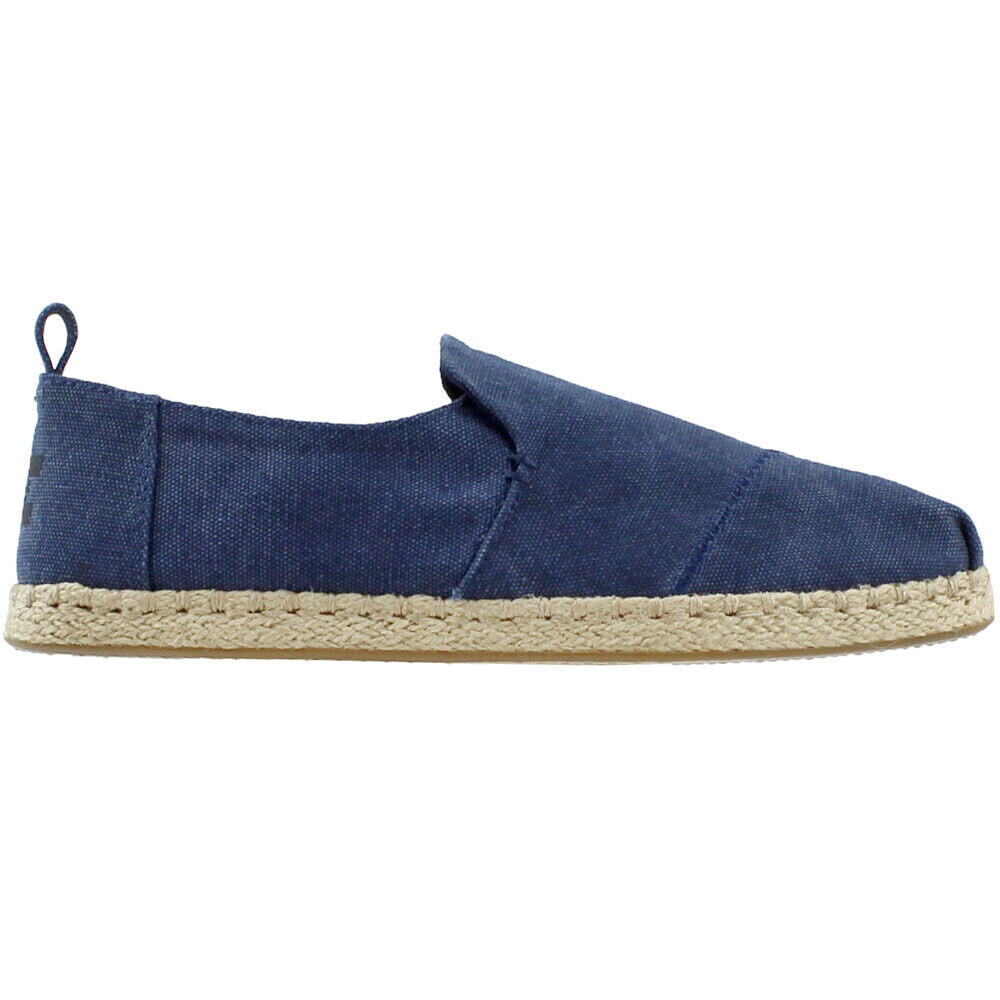 TOMS Deconstructed Alpargata Rope Slip On Mens Blue Sneakers Casual Shoes 10011
