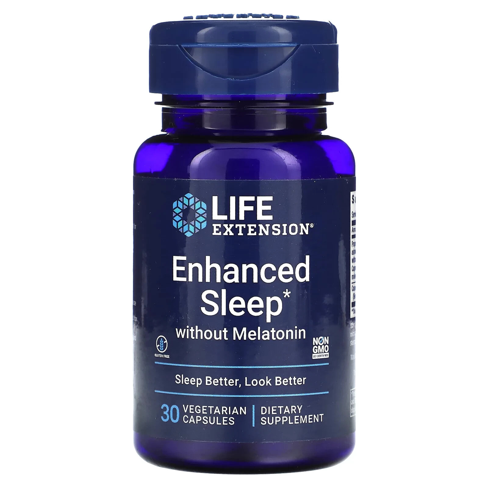 Enhanced Sleep without Melatonin, 30 Vegetarian Capsules