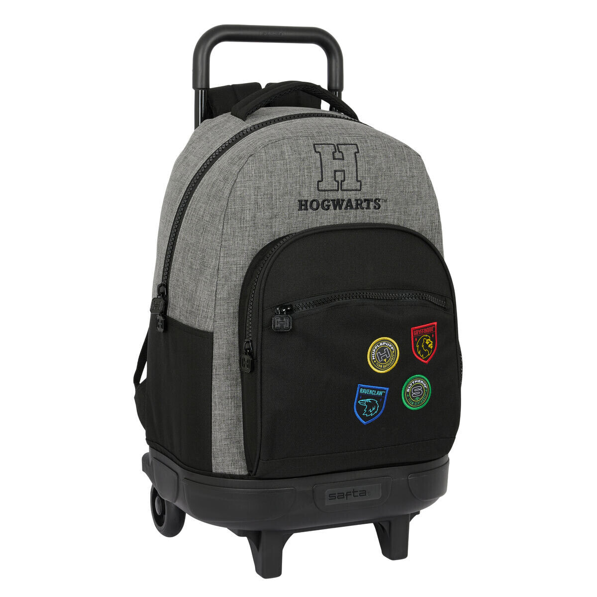 School Rucksack with Wheels Harry Potter House of champions Black Grey 33 X 45 X 22 cm