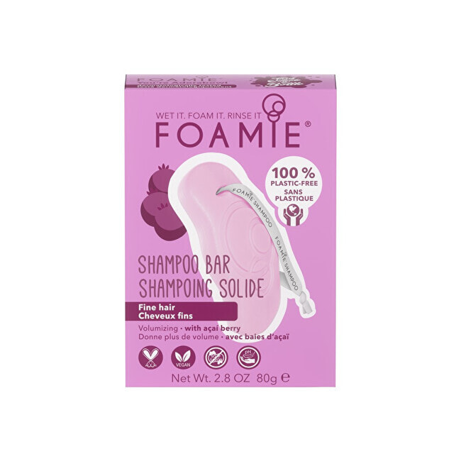 Foamie Volume Shampoo Bar for Fine Hair Твердый шампунь для придания объема тонким волосам 80 г