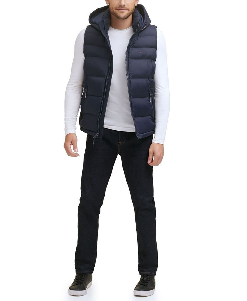 Tommy Hilfiger men's Classic Quilted Puffer Vest Jacket