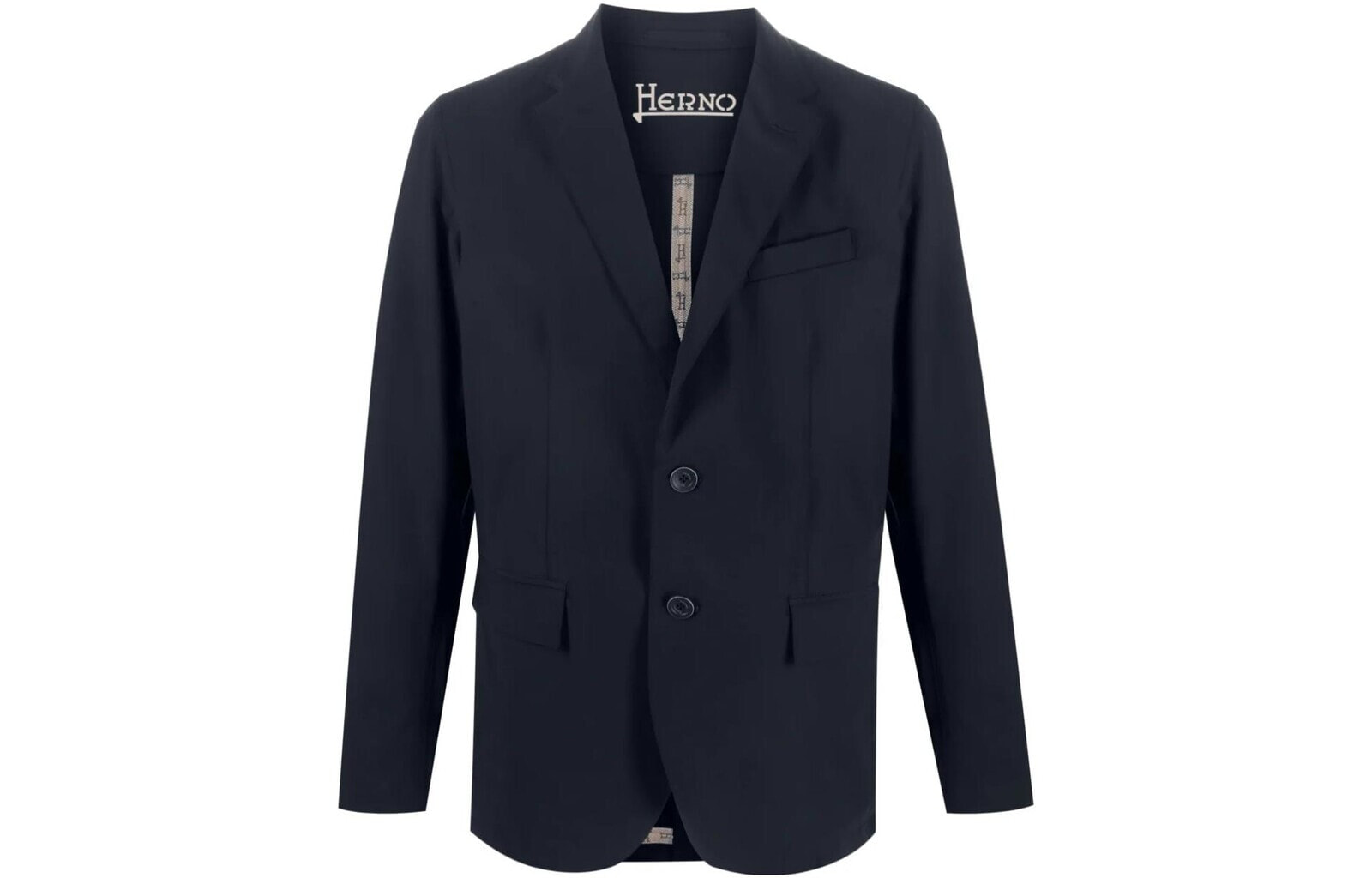 HERNO SS23 纯色单排扣长袖西装夹克外套 男款 蓝色 / Куртка HERNO SS23 GA000141U12301S9200