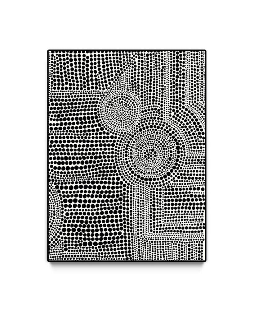 Giant Art clustered Dots a Oversized Framed Canvas, 40