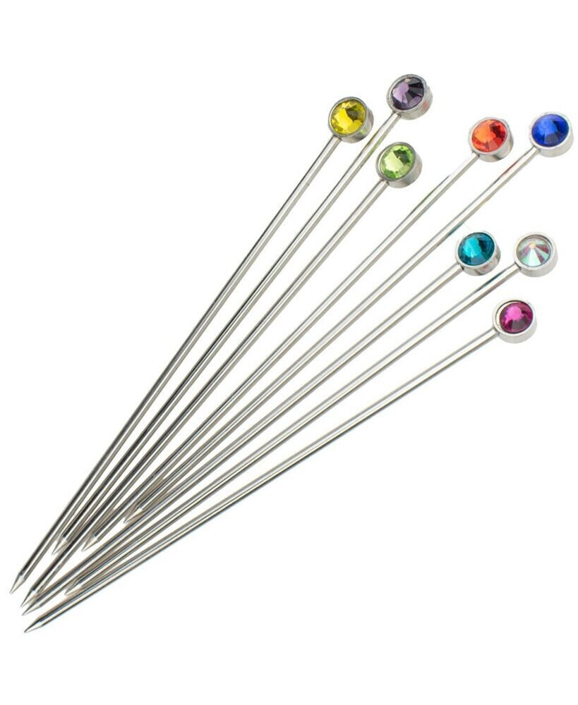 Prince of Scots crystal Cocktail Picks- Set of 8