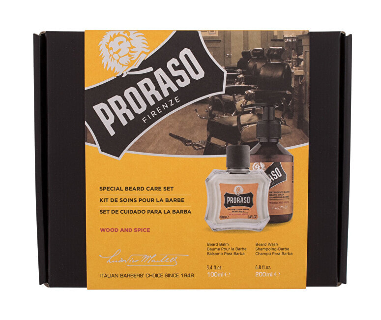 Средство для ухода за бородой и усами Proraso Wood & Spice Beard Care Gift Set