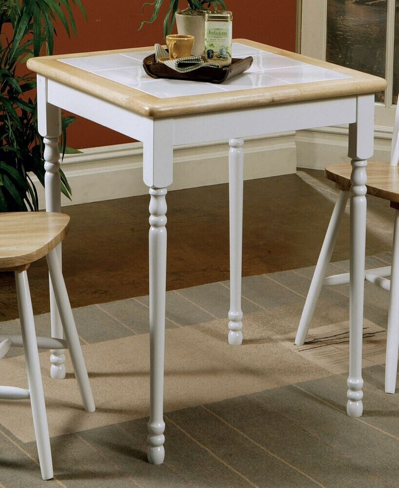 Coaster Home Furnishings augustin Square Tile Top Casual Dining Table