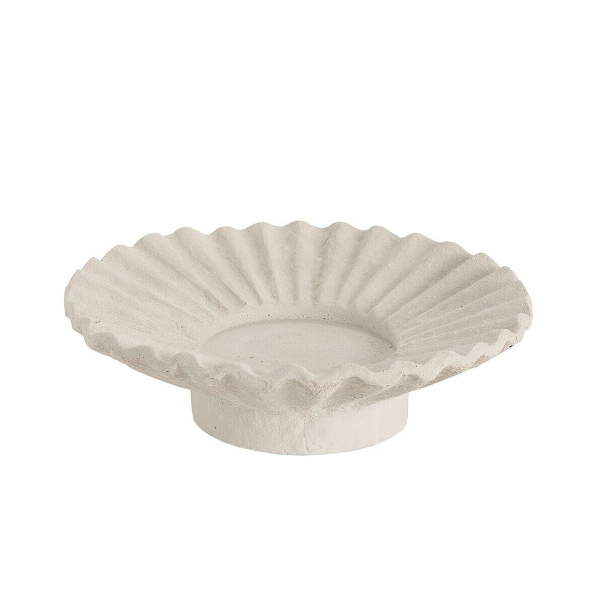 Candleholder Alexandra House Living White Cement 22 x 7 x 22 cm