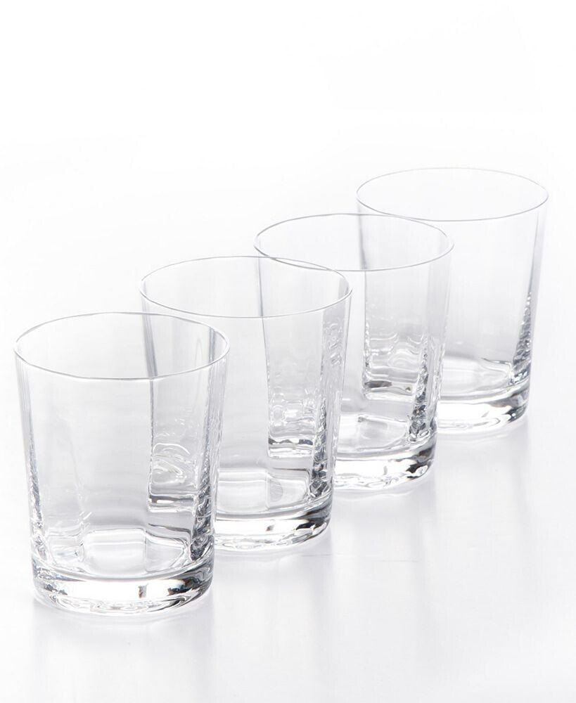 Sur La Table cambron Optic Double Old-Fashioned Glasses, Set of 4