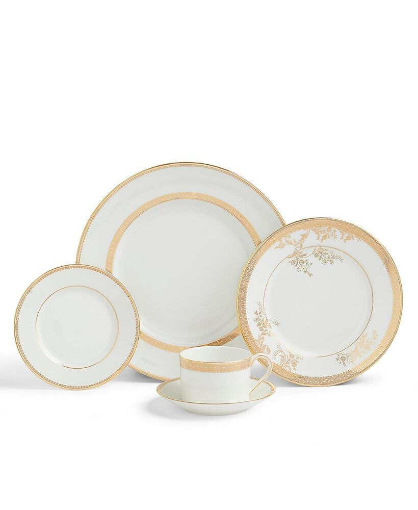 Wedgwood Dinnerware, Lace Gold 10 Piece Set