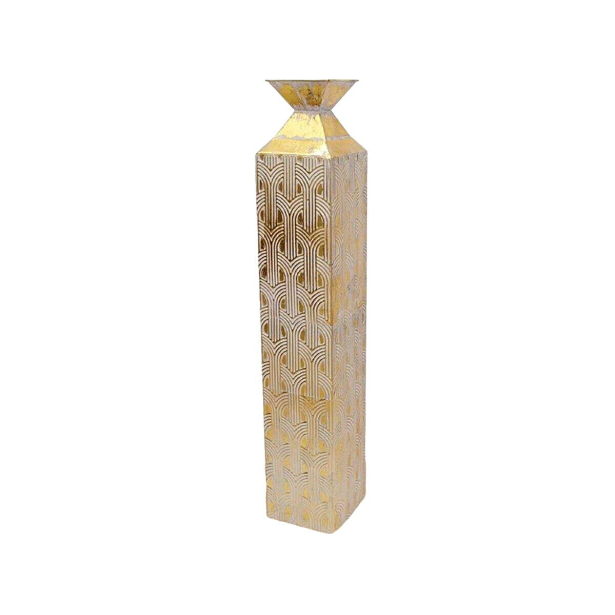 Floor vase Alexandra House Living Golden Metal 15 x 92 x 15 cm