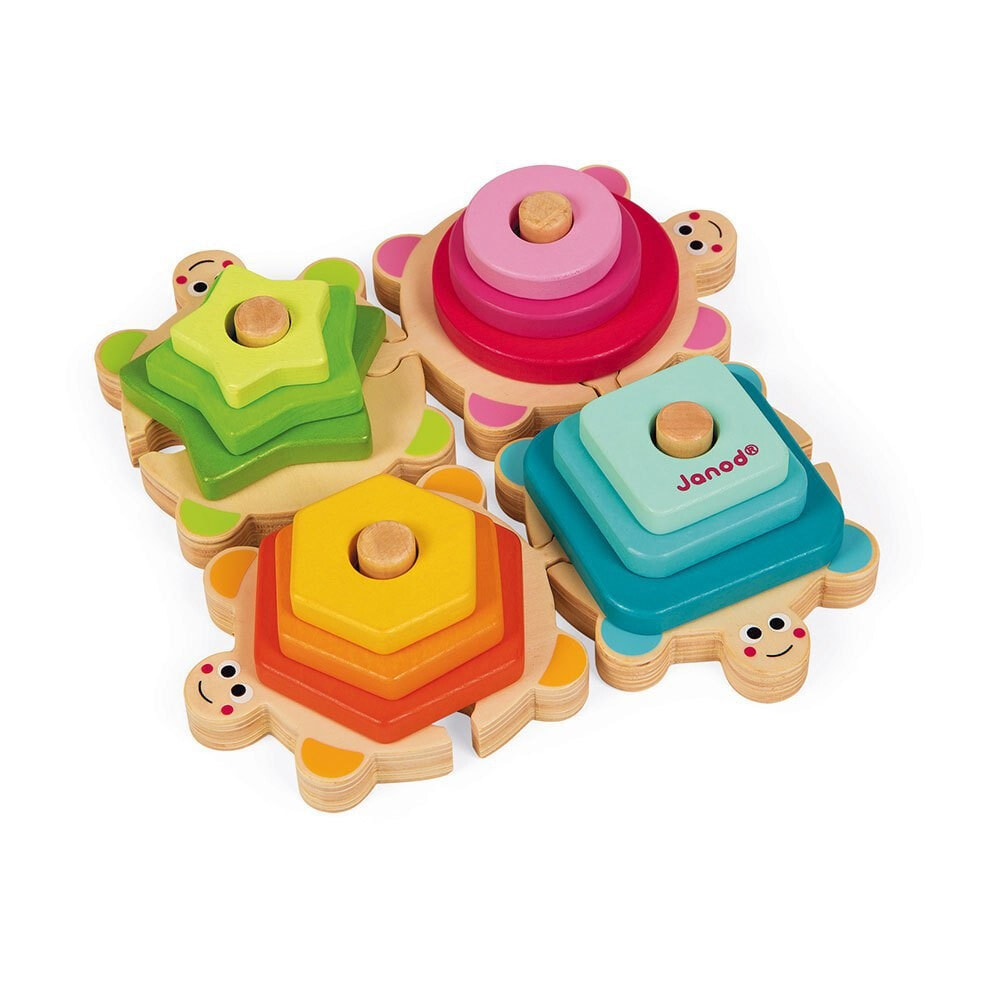 JANOD I Wood Stackable Turtles Toy