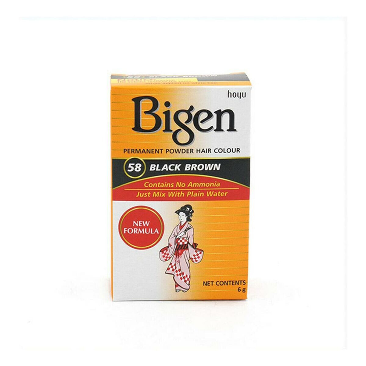 Постоянная краска Bigen 58 Black Nº58 Black Brown (6 gr)