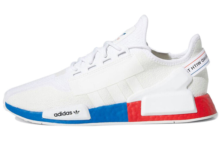 adidas originals NMD_R1 V2 织物 低帮 运动休闲鞋 男女同款 白蓝红 / Кроссовки Adidas originals NMD_R1 V2 FX4148