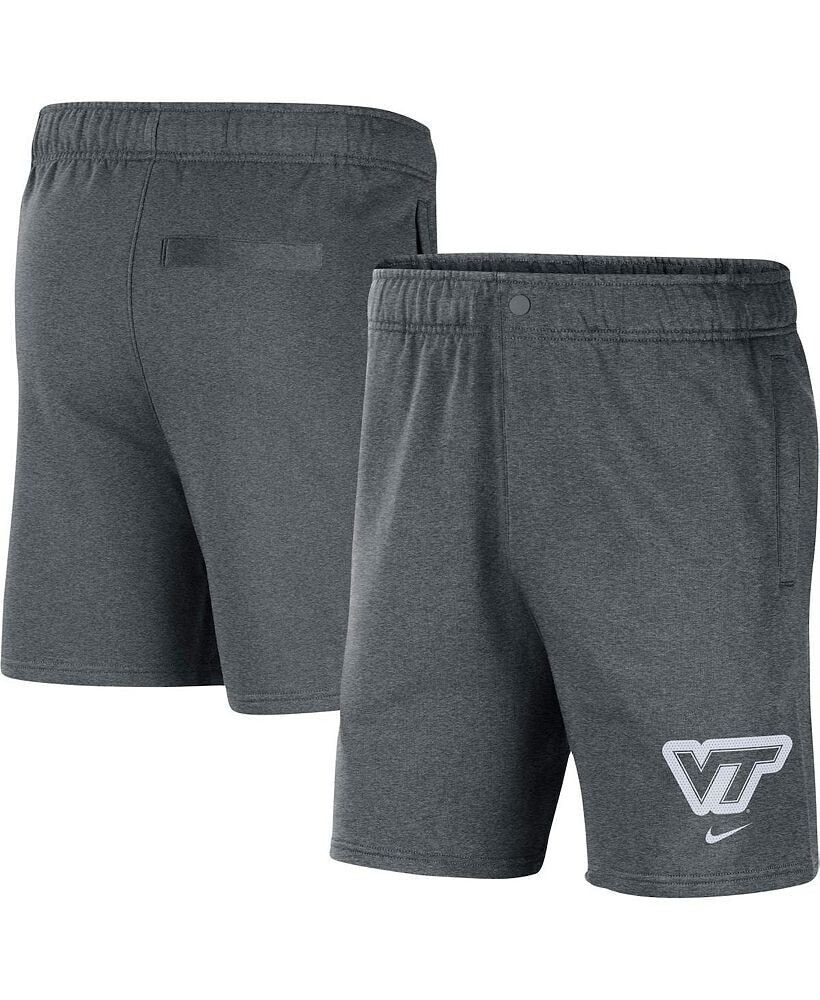 Nike men's Gray Virginia Tech Hokies Fleece Shorts