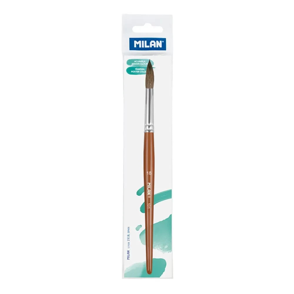 MILAN PolybaGr Round School Paintbrush Series 101 No. 18