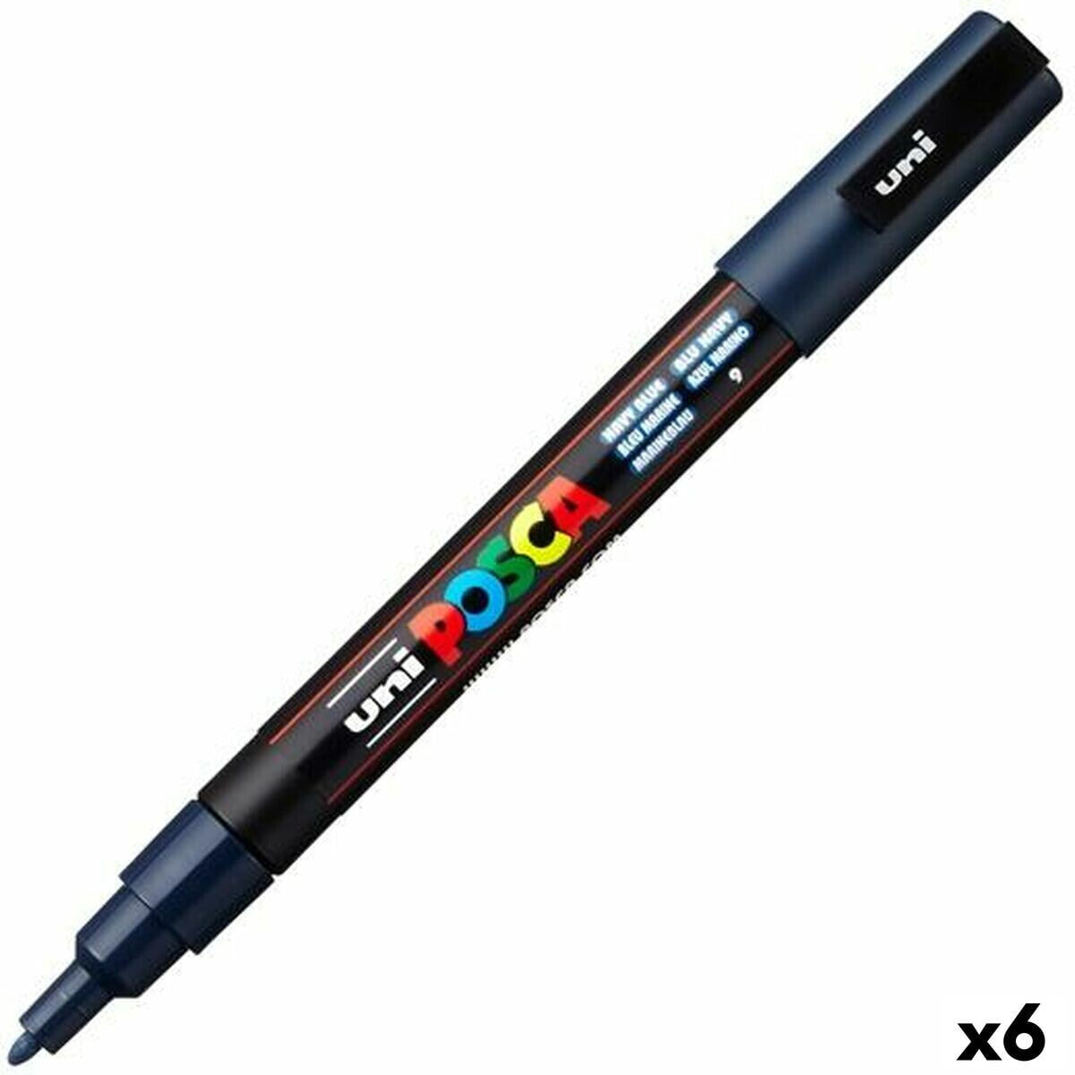 Marker POSCA PC-3M Navy Blue (6 Units)