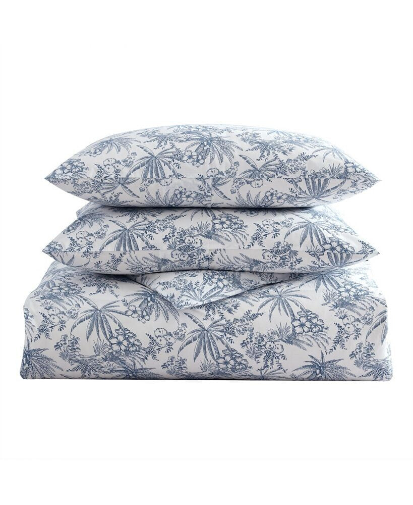 Tommy Bahama Home pen And Ink Cotton 3 Piece Duvet Cover Set, King