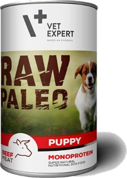 VET EXPERT VETEXPERT RAW PALEO Puppy Monoprotein Beef WOŁOWINA 400g